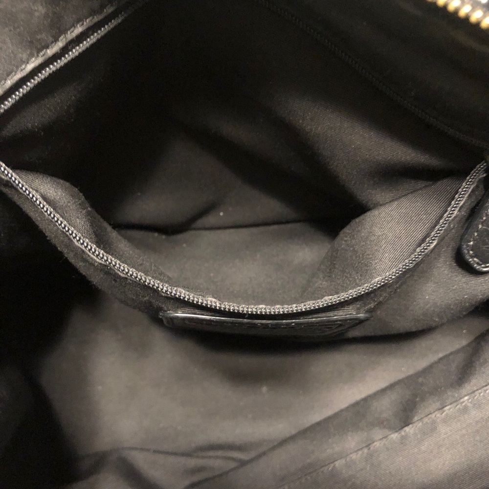 Coach Black Leather Satchel with Crossbody Strap - Picture 15 of 16